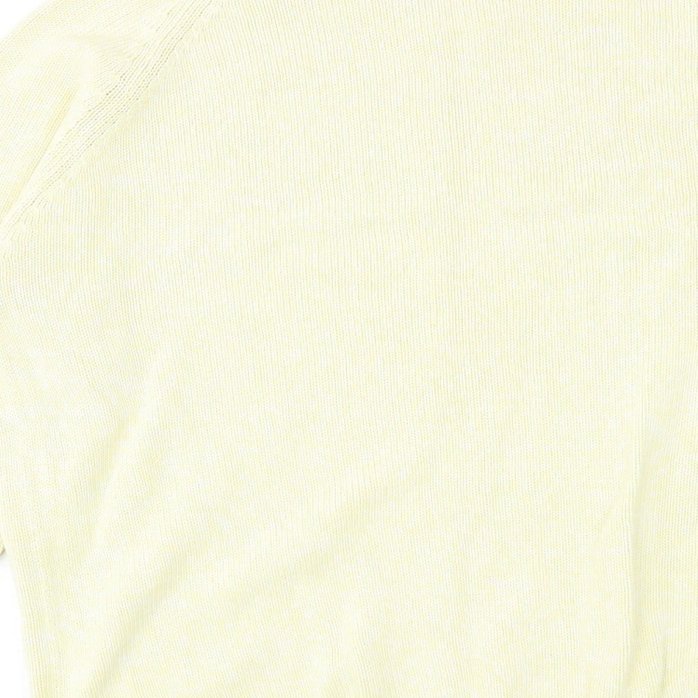 Womens UK Size M Joie De Vivre Yellow Pullover Jumper