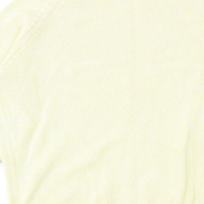 Womens UK Size M Joie De Vivre Yellow Pullover Jumper