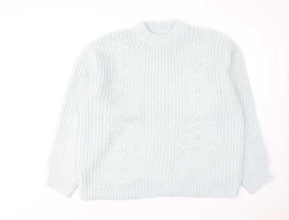 Womens UK Size L Topshop Blue Pullover Jumper