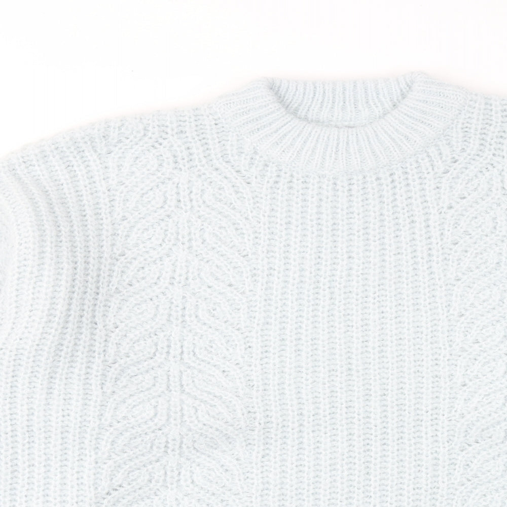 Womens UK Size L Topshop Blue Pullover Jumper