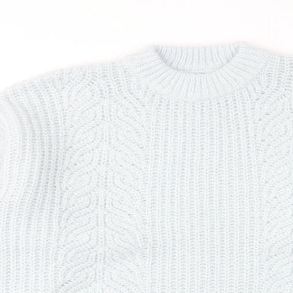 Womens UK Size L Topshop Blue Pullover Jumper