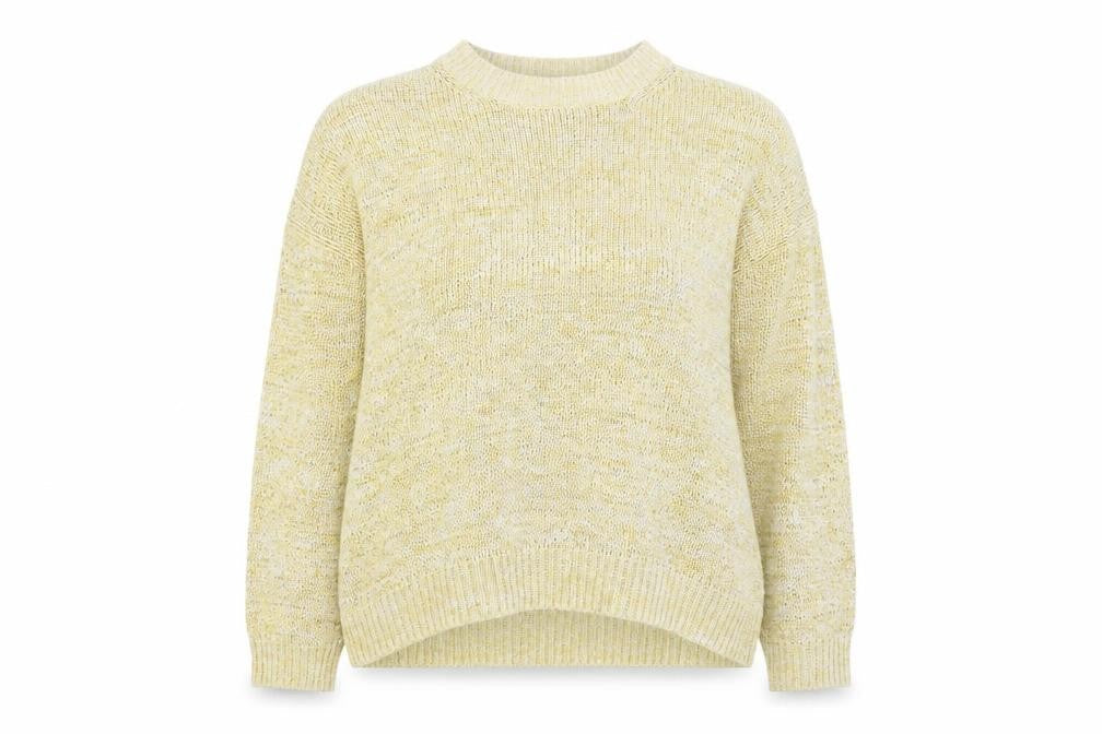 Womens UK Size XL Marks and Spencer Yellow Pullover Jumper