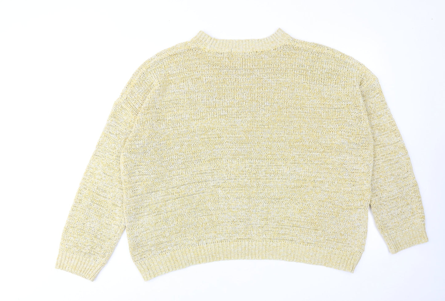 Womens UK Size XL Marks and Spencer Yellow Pullover Jumper