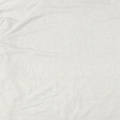 BHS Mens Beige V-Neck Acrylic Pullover Jumper Size XL Long Sleeve