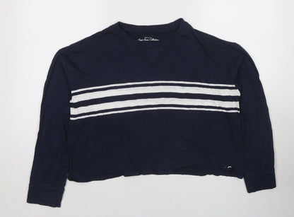 Hollister Womens Blue Polyester Pullover Sweatshirt Size S Pullover