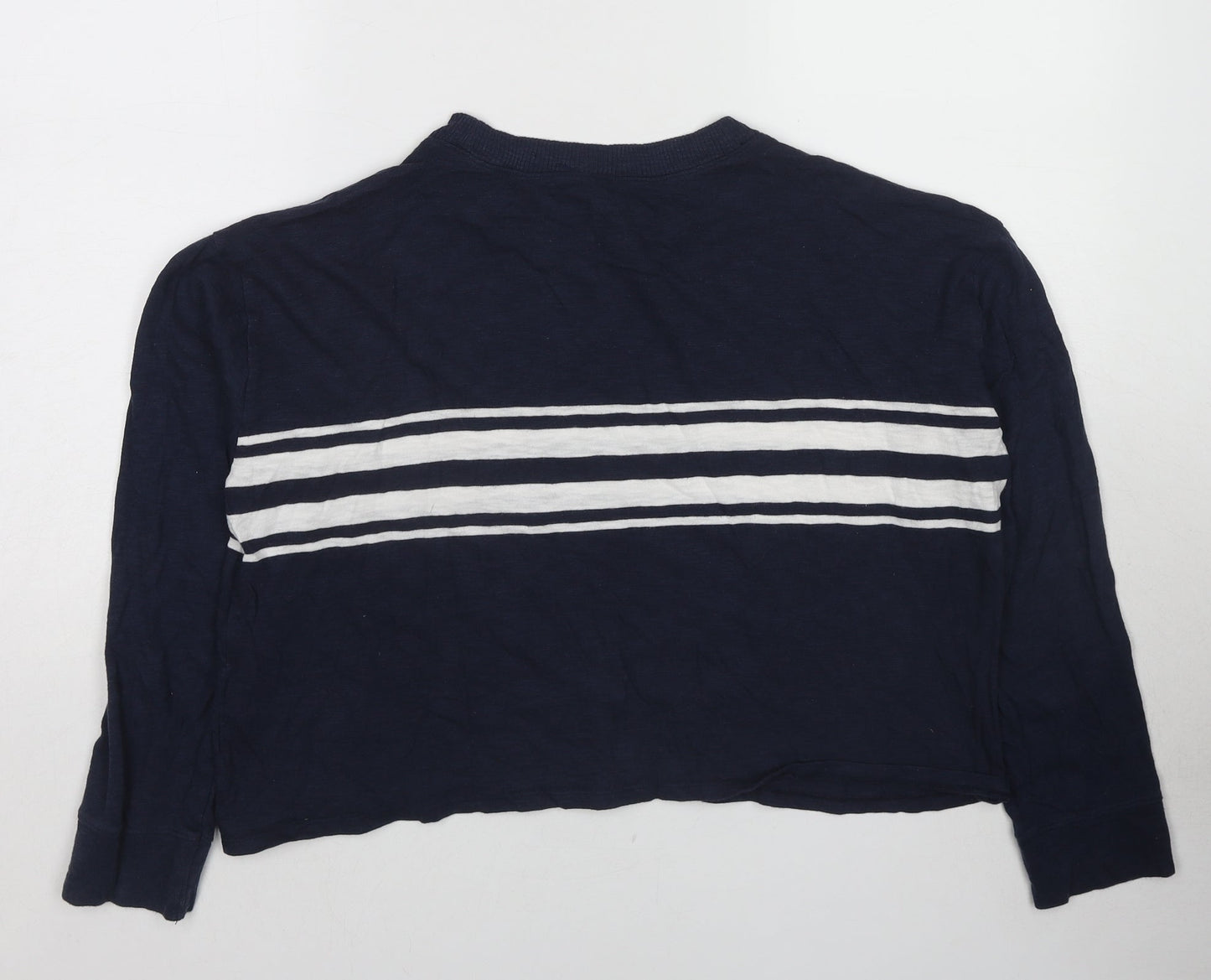 Hollister Womens Blue Polyester Pullover Sweatshirt Size S Pullover