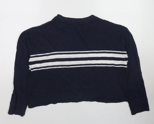 Hollister Womens Blue Polyester Pullover Sweatshirt Size S Pullover