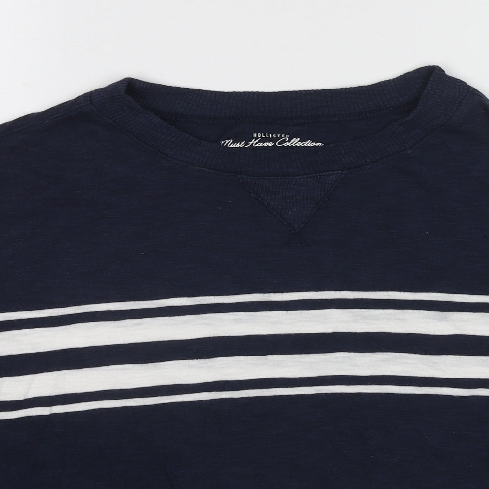 Hollister Womens Blue Polyester Pullover Sweatshirt Size S Pullover