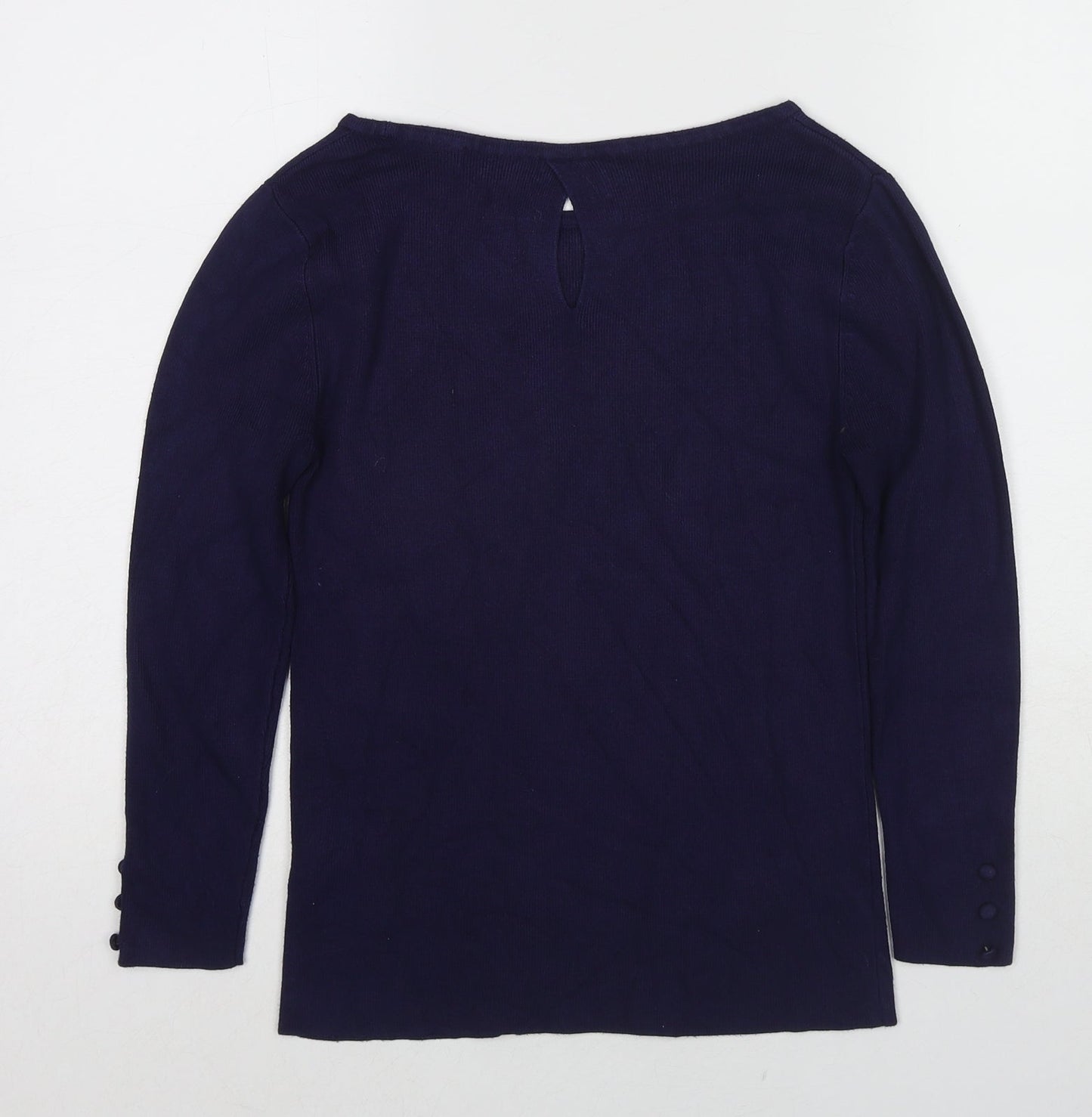 Womens UK Size 10 Monsoon Blue Pullover Jumper