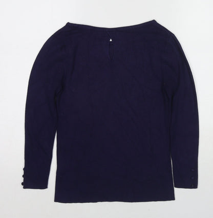 Womens UK Size 10 Monsoon Blue Pullover Jumper