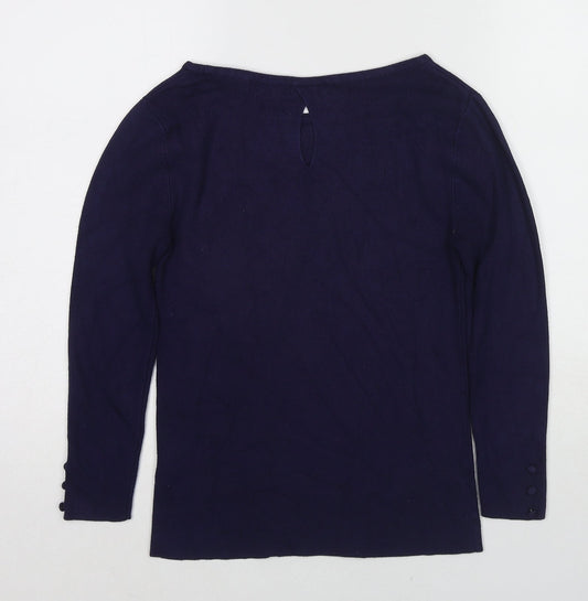 Womens UK Size 10 Monsoon Blue Pullover Jumper
