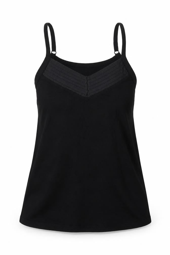 Womens UK Size 14 Evans Black Basic Tank