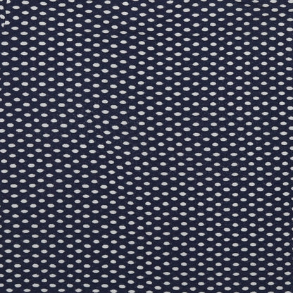 H&M Womens Blue Polka Dot Viscose Basic T-Shirt Size M Round Neck