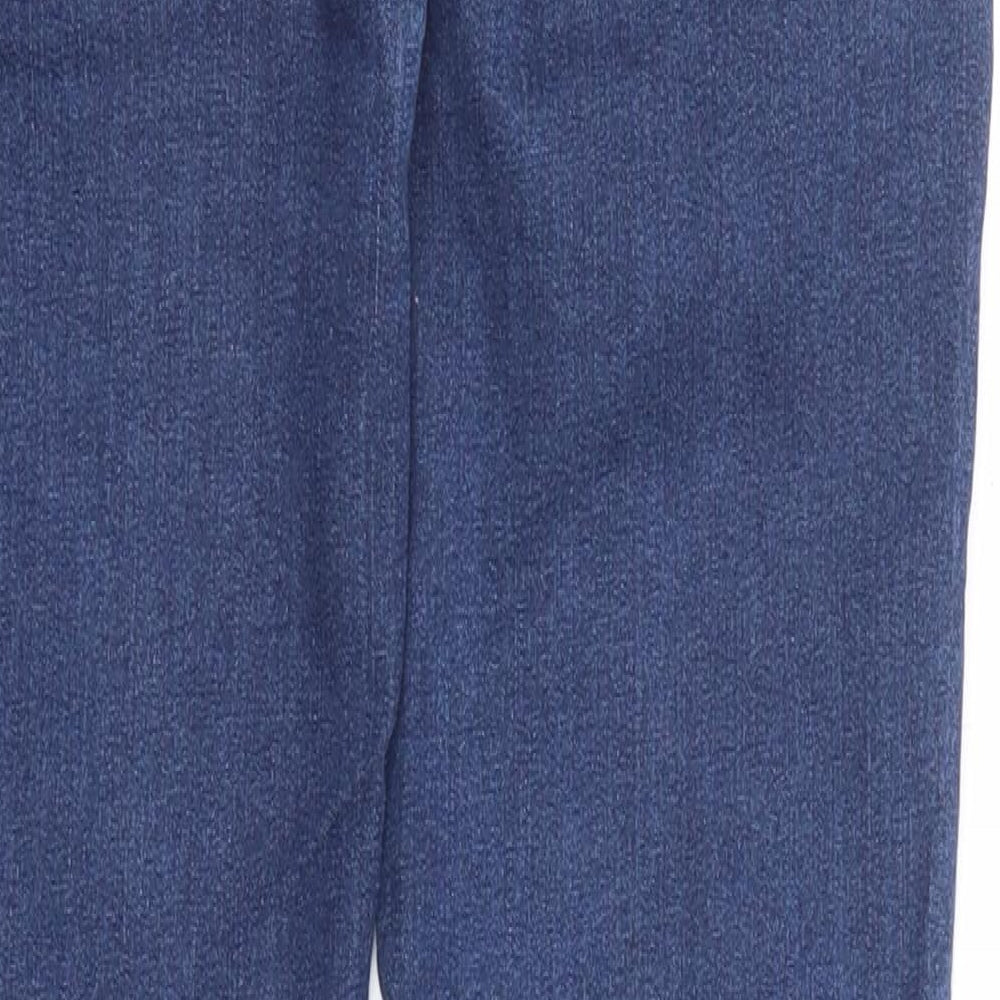 Denim & Co. Womens Blue Cotton Skinny Jeans Size 6 Regular Zip