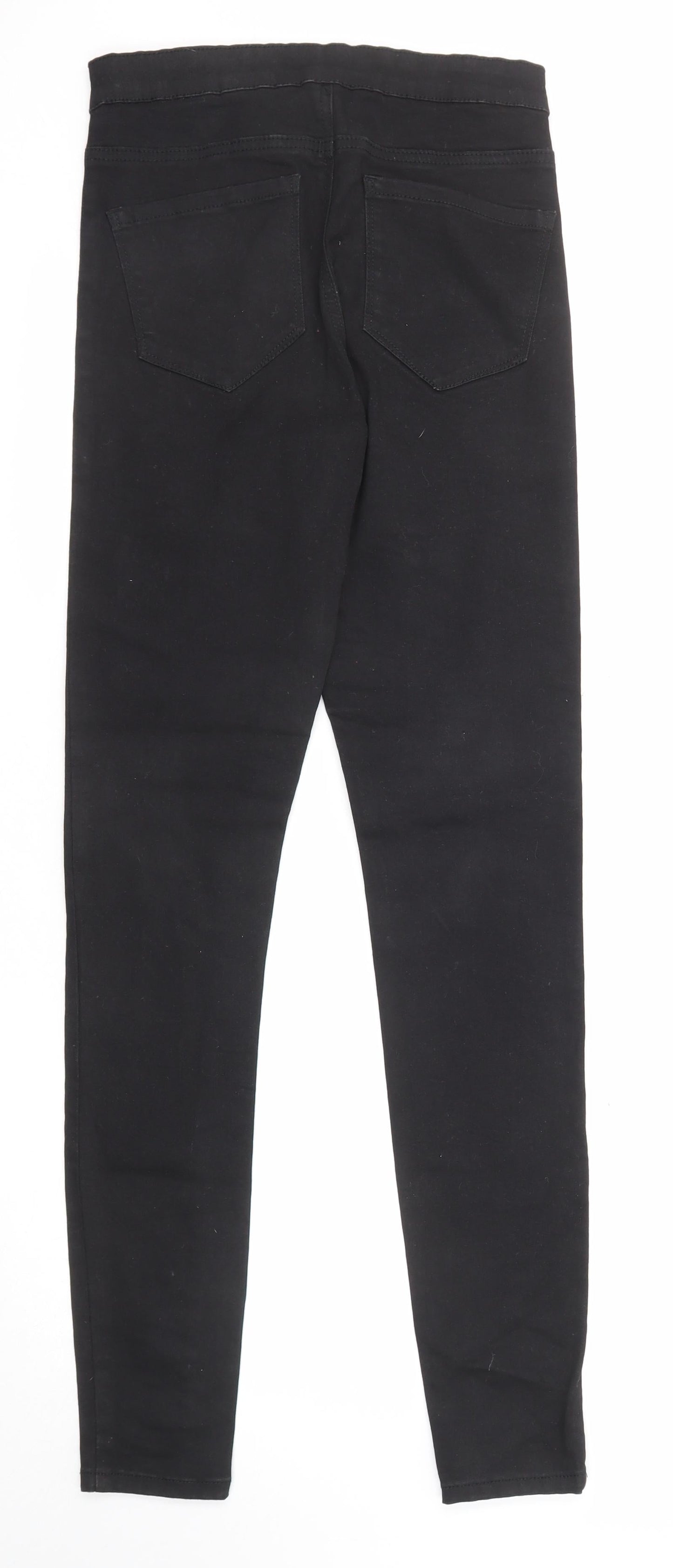 Denim & Co. Womens Black Cotton Skinny Jeans Size 10 Regular Zip