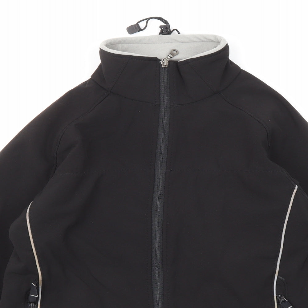 Clique Womens Black Windbreaker Jacket Size 8 Zip