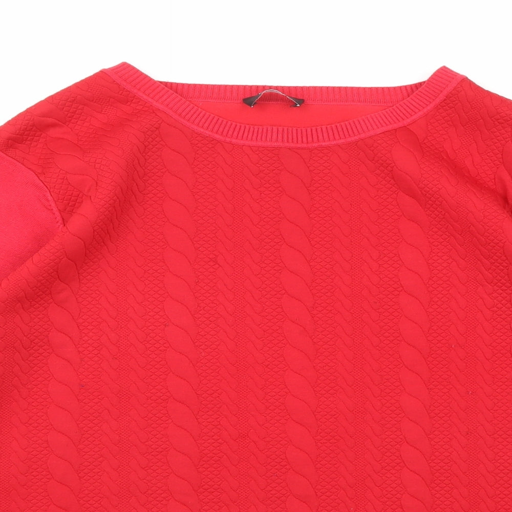 Womens UK Size L Klass Red Pullover Jumper