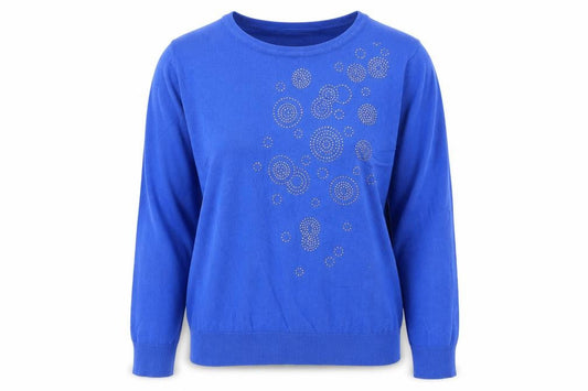 Womens UK Size S Paramour Blue Pullover Jumper