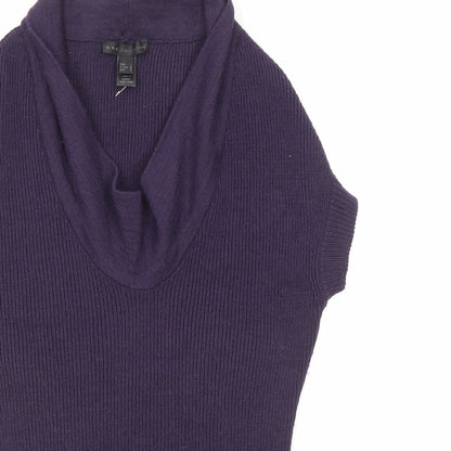 Womens UK Size L Mango Purple Pullover Jumper