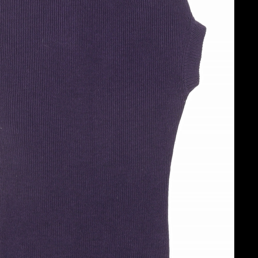 Womens UK Size L Mango Purple Pullover Jumper