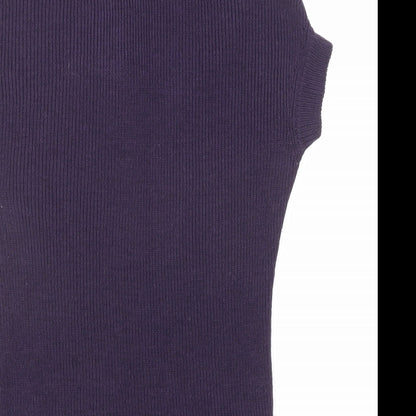 Womens UK Size L Mango Purple Pullover Jumper
