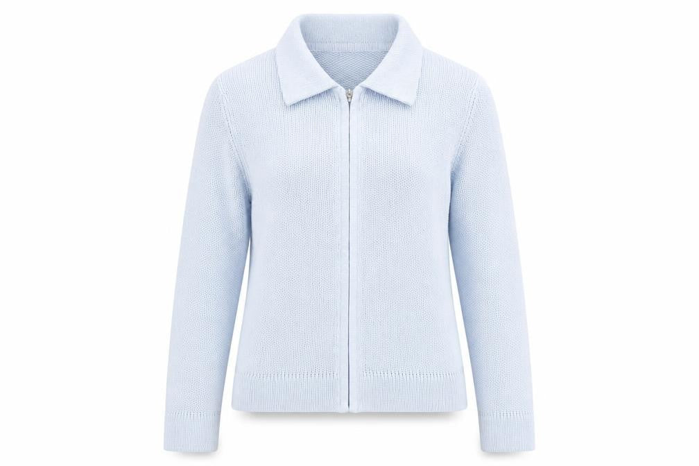 Womens UK Size 10 BHS Blue Full Zip Jumper