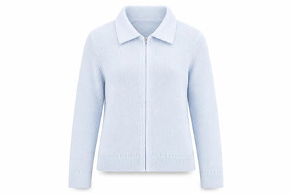 Womens UK Size 10 BHS Blue Full Zip Jumper