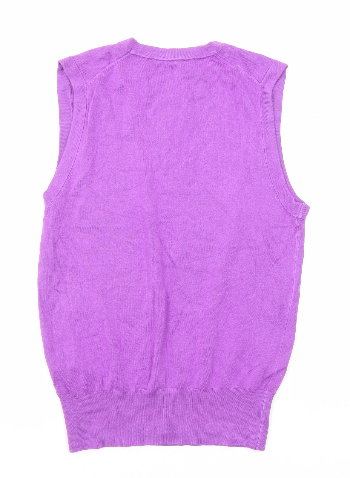 Womens UK Size L Zara Purple Vest Jumper
