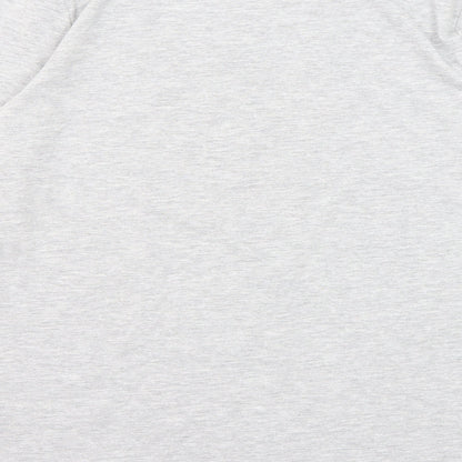 Marks and Spencer Boys Grey Cotton Pullover T-Shirt Size 12-13 Years Crew Neck Pullover - Football