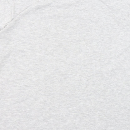 Marks and Spencer Boys Grey Cotton Pullover T-Shirt Size 12-13 Years Crew Neck Pullover - Football