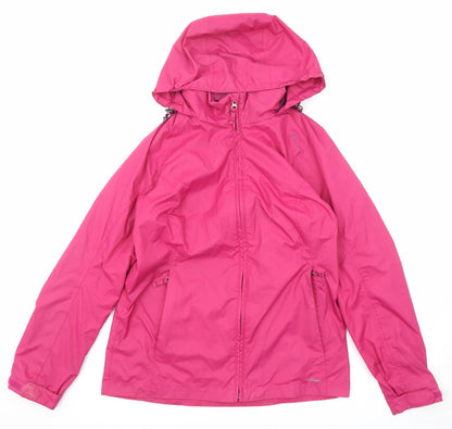 Womens UK Size S Quechua Pink Windbreaker Coat