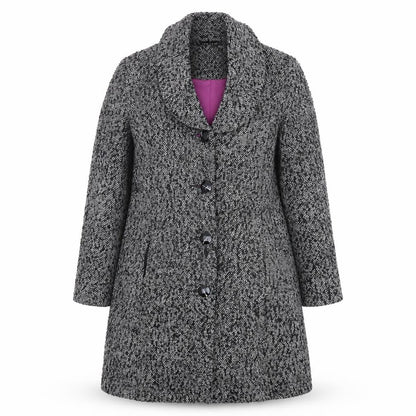 Womens UK Size 10 Per Una Black Overcoat