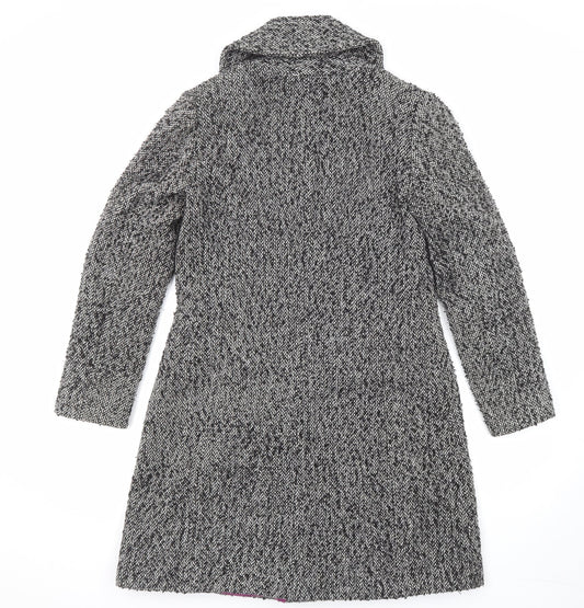 Womens UK Size 10 Per Una Black Overcoat