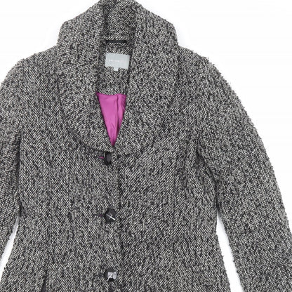 Womens UK Size 10 Per Una Black Overcoat