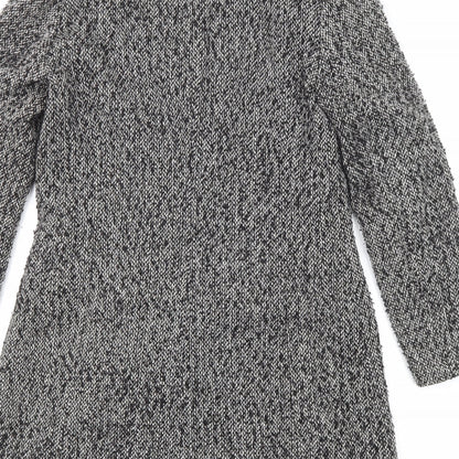 Womens UK Size 10 Per Una Black Overcoat