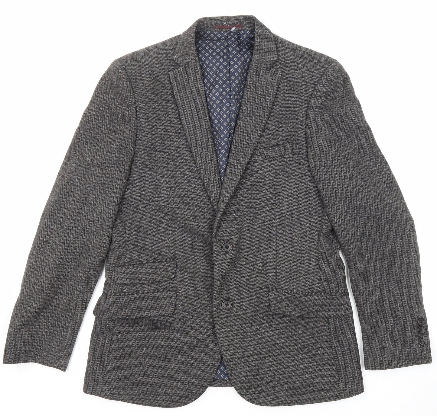 Mens UK Size 40 NEXT Regular Grey Suit Jacket