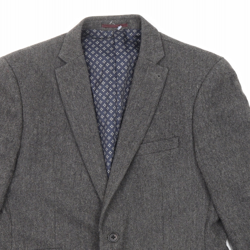 Mens UK Size 40 NEXT Regular Grey Suit Jacket