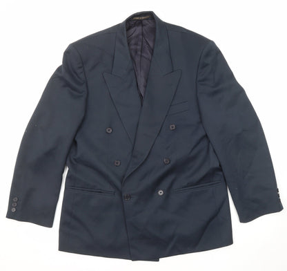 Mens UK Size 40 Marks and Spencer Regular Blue Suit Jacket