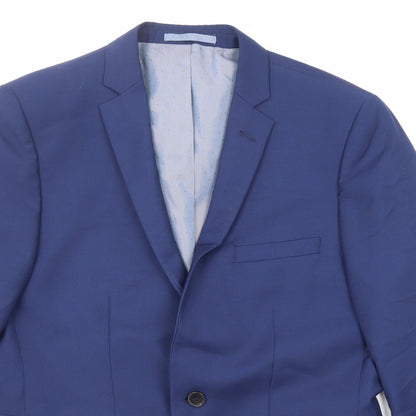 Mens UK Size 38 Burton Regular Blue Suit Jacket