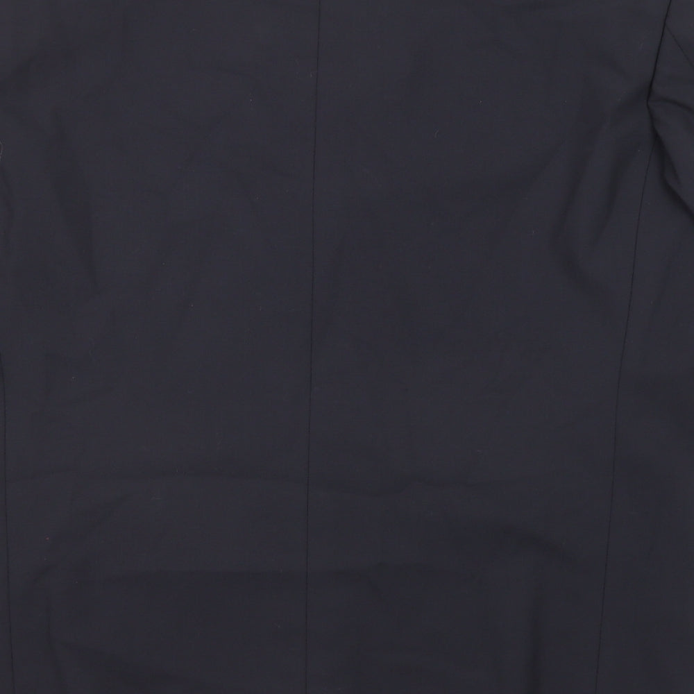 Armando Mens Black Wool Jacket Suit Jacket Size 42 Regular