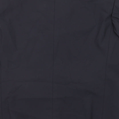 Armando Mens Black Wool Jacket Suit Jacket Size 42 Regular