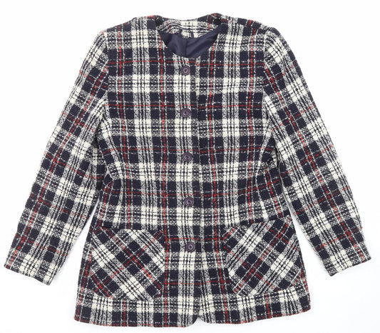 Womens UK Size 14 Debenhams Multicoloured Pea Coat