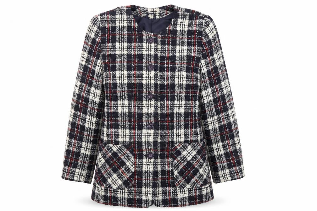 Womens UK Size 14 Debenhams Multicoloured Pea Coat