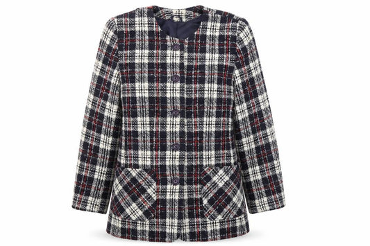 Womens UK Size 14 Debenhams Multicoloured Pea Coat