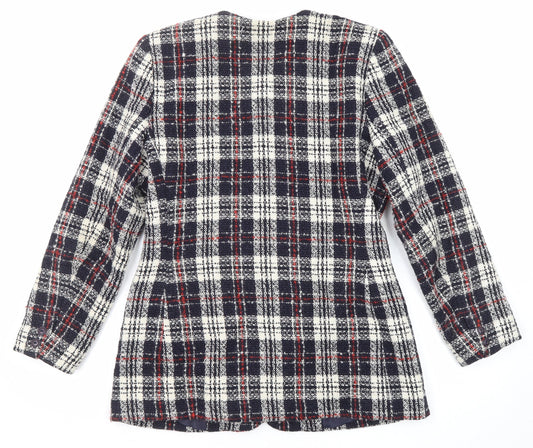 Womens UK Size 14 Debenhams Multicoloured Pea Coat