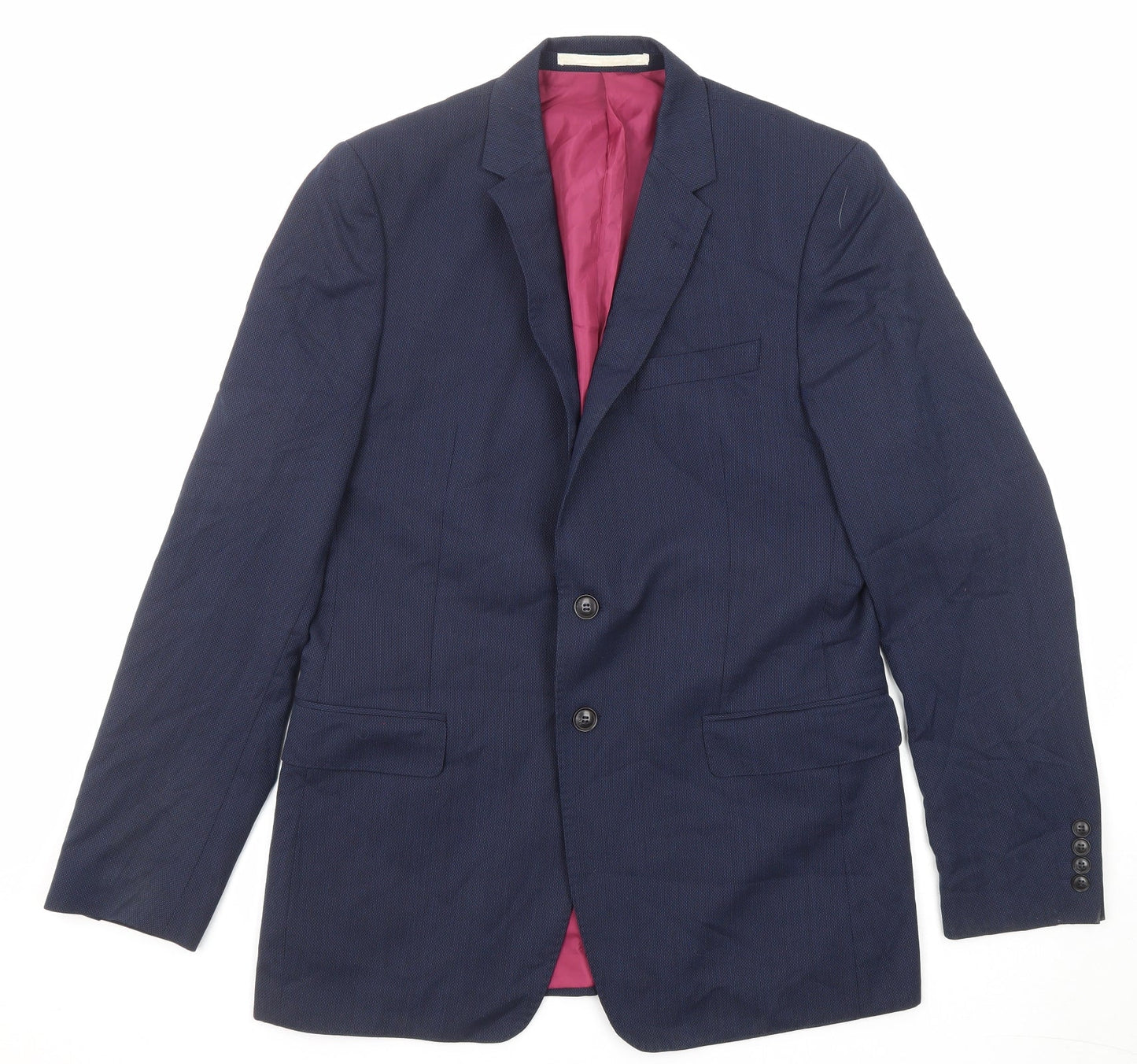 Mens UK Size 40 Marks and Spencer Regular Blue Suit Jacket