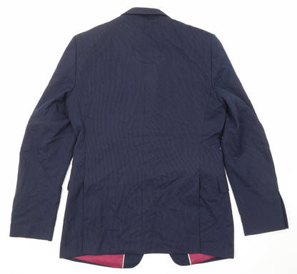 Mens UK Size 40 Marks and Spencer Regular Blue Suit Jacket