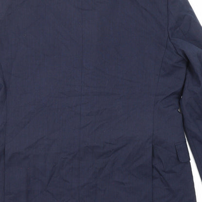 Mens UK Size 40 Marks and Spencer Regular Blue Suit Jacket