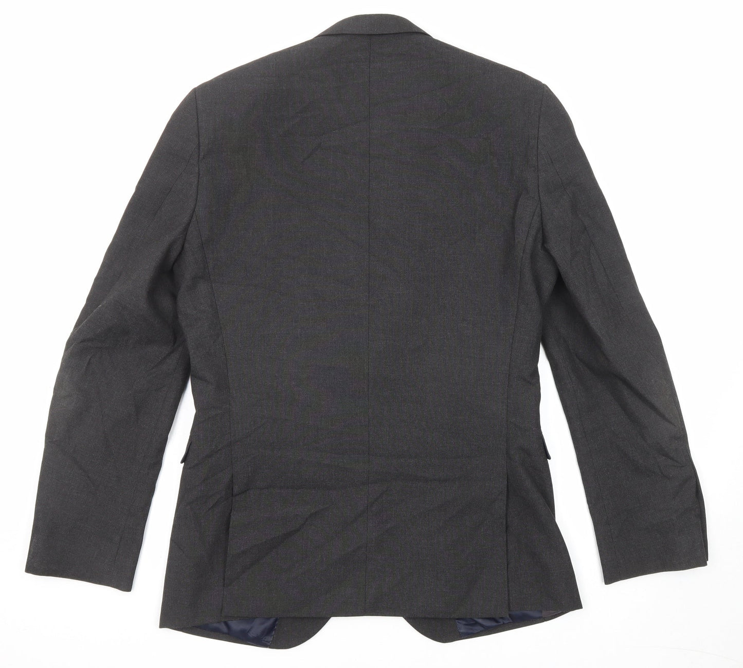 NEXT Mens Grey Polyester Jacket Suit Jacket Size 38 Regular