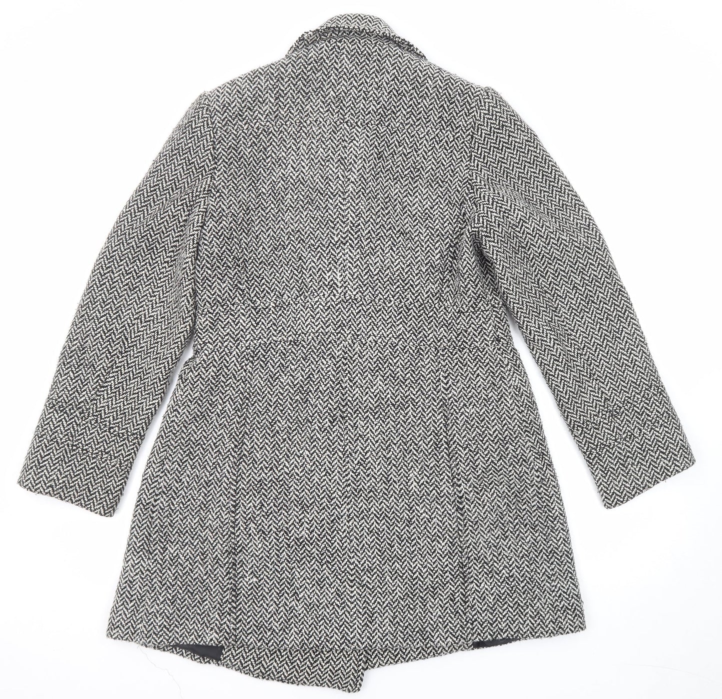 Womens UK Size 10 BHS Black Pea Coat
